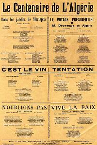 AFFICHE DU CENTENAIRE DE L ALGERIE 1830 1930-DOC ARMAND HERNANDEZ (8)